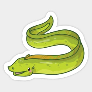 Green Moray Eel Sticker